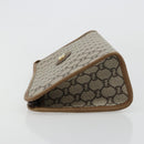 GUCCI GG Plus Supreme Clutch Bag PVC Beige Gold Auth 184487-4