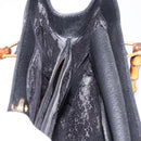 GUCCI Bamboo Hand Bag Suede Black Gold 002 1095 0260 Auth 184488-19