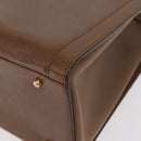 GUCCI Bamboo Hand Bag Leather Brown Gold 002 0260 Auth 184489-11