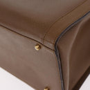 GUCCI Bamboo Hand Bag Leather Brown Gold 002 0260 Auth 184489-13