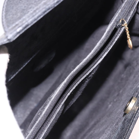 GUCCI Bamboo Hand Bag Leather Black Gold 002 1186 0260 Auth 184490