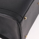 GUCCI Bamboo Hand Bag Leather Black Gold 002 1186 0260 Auth 184491-12
