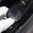 GUCCI Bamboo Hand Bag Leather Black Gold 002 1186 0260 Auth 184491-14