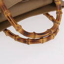 GUCCI Bamboo Hand Bag Leather Brown Gold 002 0260 2615 Auth 184492-7
