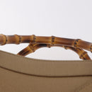 GUCCI Bamboo Hand Bag Leather Brown Gold 002 0260 2615 Auth 184492-8