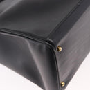 GUCCI Bamboo Hand Bag Leather 2way Black Gold 002 123 0322 Auth 184493-14