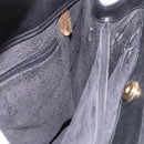 GUCCI Bamboo Hand Bag Leather 2way Black Gold 002 123 0322 Auth 184493-18