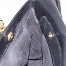 GUCCI Bamboo Hand Bag Leather 2way Black Gold 002 123 0322 Auth 184493-22