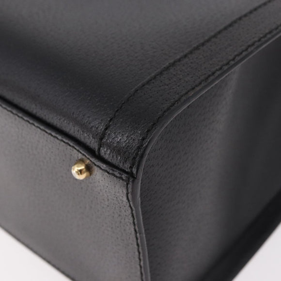 GUCCI Bamboo Handtasche Leder Schwarz Gold 002 123 0260 Auth 184494