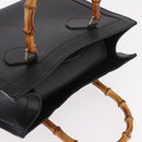 GUCCI Bamboo Handtasche Leder Schwarz Gold 002 123 0260 Auth 184494-6