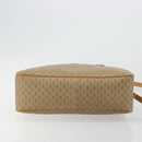 GUCCI Micro GG Supreme Hand Bag PVC 2way Beige Gold Auth 184496-5