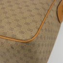 GUCCI Micro GG Supreme Hand Bag PVC 2way Beige Gold Auth 184496-15
