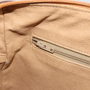 GUCCI Micro GG Supreme Hand Bag PVC 2way Beige Gold Auth 184496-23