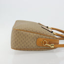 GUCCI Micro GG Supreme Hand Bag PVC 2way Beige Gold Auth 184496-3
