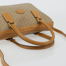 GUCCI Micro GG Supreme Hand Bag PVC 2way Beige Gold Auth 184496-7