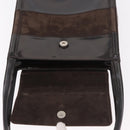 GUCCI Shoulder Bag Patent leather Brown Gold Auth 184498-18
