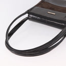 GUCCI Shoulder Bag Patent leather Brown Gold Auth 184498-7
