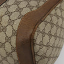 GUCCI GG Supreme Boston Bag PVC Beige Gold Auth 184499-10
