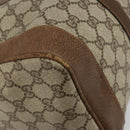 GUCCI GG Supreme Boston Bag PVC Beige Gold Auth 184499-13