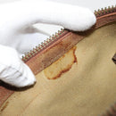 GUCCI GG Supreme Boston Bag PVC Beige Gold Auth 184499-16