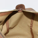 GUCCI GG Supreme Boston Bag PVC Beige Gold Auth 184499-19