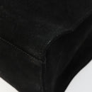 GUCCI Hand Bag Suede Black Silver 002 1025 Auth 184500-9