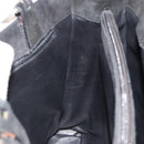 GUCCI Hand Bag Suede Black Silver 002 1025 Auth 184500-18