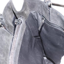 GUCCI Hand Bag Suede Black Silver 002 1025 Auth 184500-19