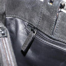 GUCCI Hand Bag Suede Black Silver 002 1025 Auth 184500-20