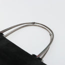 GUCCI Hand Bag Suede Black Silver 002 1025 Auth 184500-8