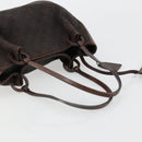 GUCCI GG Canvas Tote Bag Brown Silver 101919 Auth 184501-7
