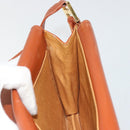 MCM Vicetos Logogram Shoulder Bag PVC Leather Brown Gold Auth 184502-17