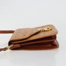 MCM Vicetos Logogram Shoulder Bag PVC Leather Brown Gold Auth 184502-4