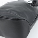Christian Dior Shoulder Bag Leather Black Gold Auth 184503A-16