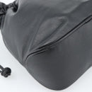 Christian Dior Shoulder Bag Leather Black Gold Auth 184503A-17