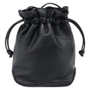 Christian Dior Shoulder Bag Leather Black Gold Auth 184503A-2