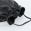 Christian Dior Shoulder Bag Leather Black Gold Auth 184503A-6