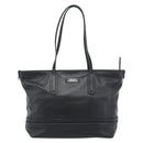 BALLY Hand Bag Leather Black Gold Auth 184506-13