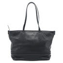BALLY Hand Bag Leather Black Gold Auth 184506-2