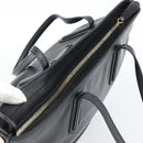 BALLY Hand Bag Leather Black Gold Auth 184506-6