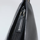 GUCCI Bamboo Shoulder Bag Leather Black Gold 001 3007 3754 Auth 184507-10