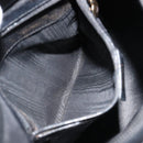 GUCCI Bamboo Shoulder Bag Leather Black Gold 001 3007 3754 Auth 184507-21