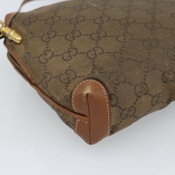 GUCCI Shoulder Bag Leather Beige Gold 007 115 4916 Auth 184510