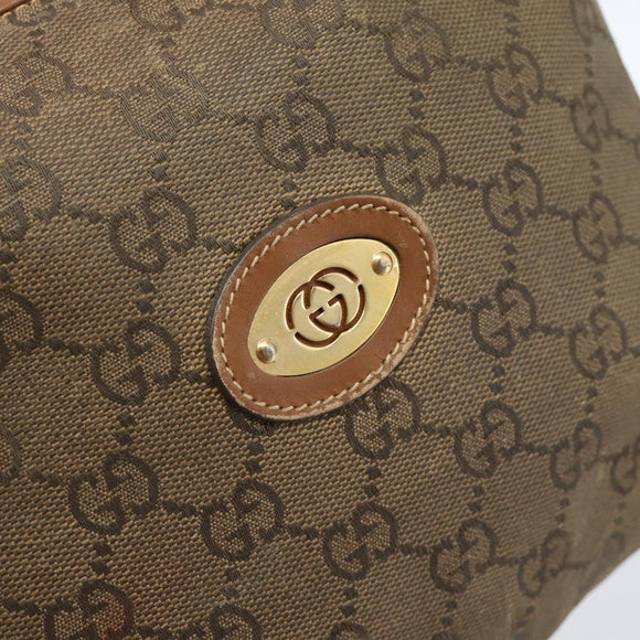 GUCCI Shoulder Bag Leather Beige Gold 007 115 4916 Auth 184510