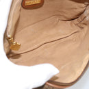 GUCCI Shoulder Bag Leather Beige Gold 007 115 4916 Auth 184510-11