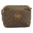 GUCCI Shoulder Bag Leather Beige Gold 007 115 4916 Auth 184510-13
