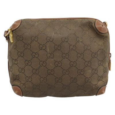 GUCCI Shoulder Bag Leather Beige Gold 007 115 4916 Auth 184510 - 0