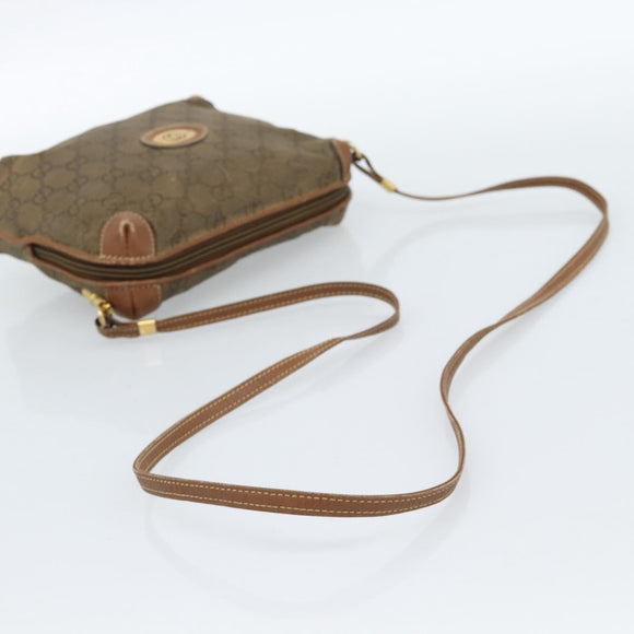 GUCCI Shoulder Bag Leather Beige Gold 007 115 4916 Auth 184510