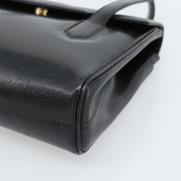 GUCCI Handtasche Leder Schwarz Gold 000 109 0098 Auth 184513