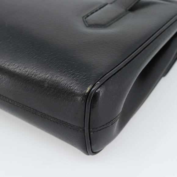 GUCCI Handtasche Leder Schwarz Gold 000 109 0098 Auth 184513